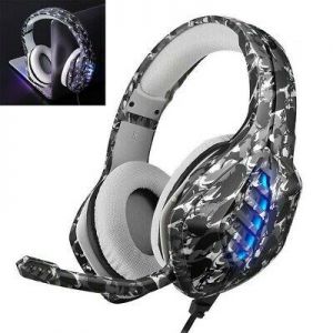 3.5mm Gaming Headset MIC LED Headphones for PC Laptop PS4 Slim Pro Xbox One pw