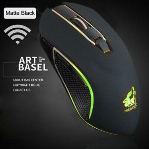 HN- X9 Rechargeable Wireless Silent LED Backlit USB Optical Gaming Mouse Eager